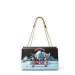 Nevada Borsa a spalla da donna 100% poliuretano B16852-NERO Braccialini