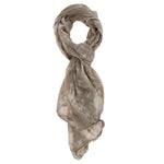Sophy L2015-TAUPE Foulard unisex cotone e seta Gave Lux