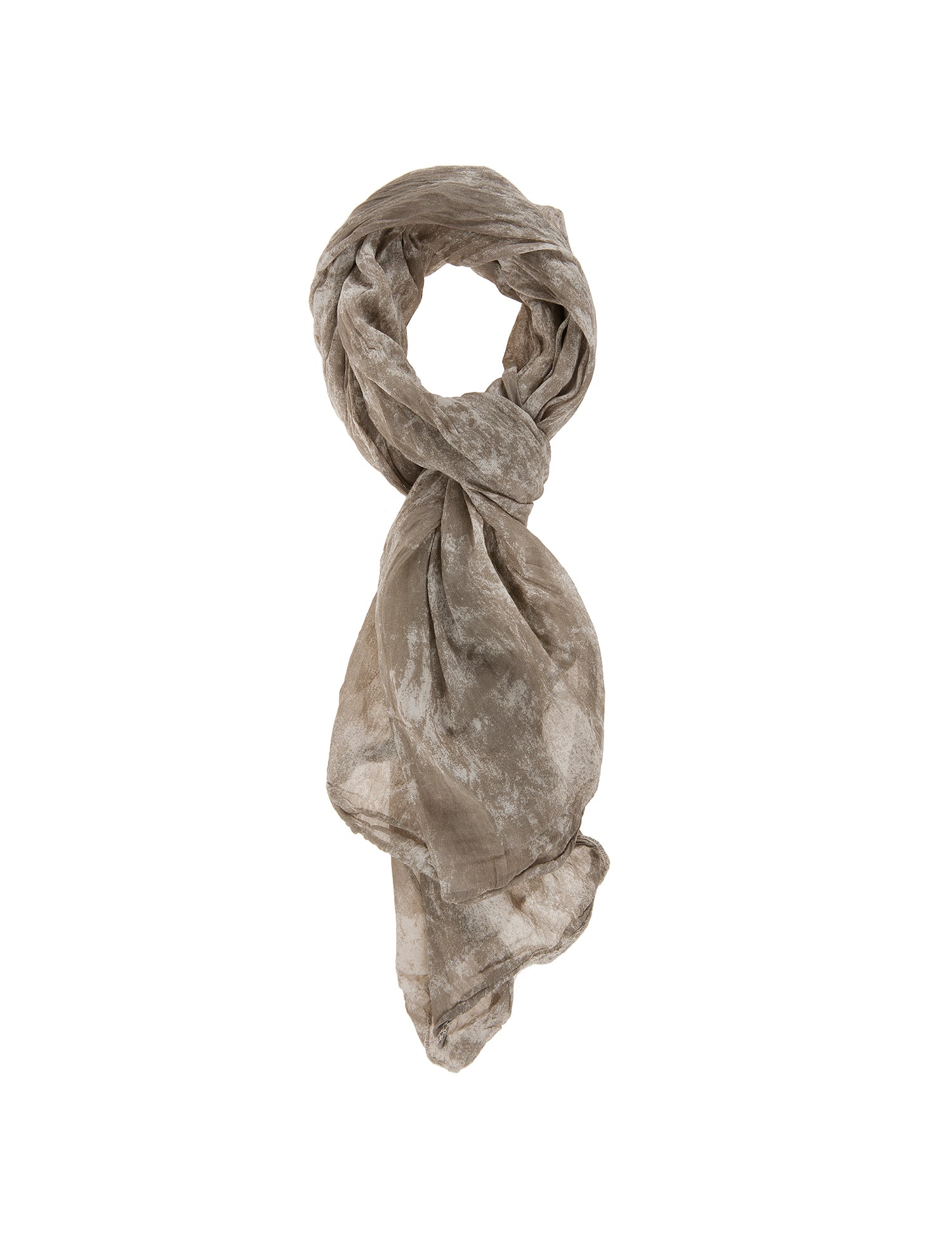 Sophy L2015-TAUPE Foulard unisex cotone e seta Gave Lux