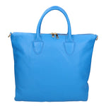 Ginny Borsa a spalla da donna Vera pelle 05981-D222 BLU ASTER Gave Lux