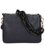 Borsa a spalla da donna Vera pelle italiana MYB-8020-FW-D26 BLU NOTTE My Best Bag