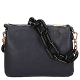 Borsa a spalla da donna Vera pelle italiana MYB-8020-FW-D26 BLU NOTTE My Best Bag