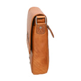Borsa a tracolla uomo in vera pelle RFID HILB-3102-CUOIO Hill Burry