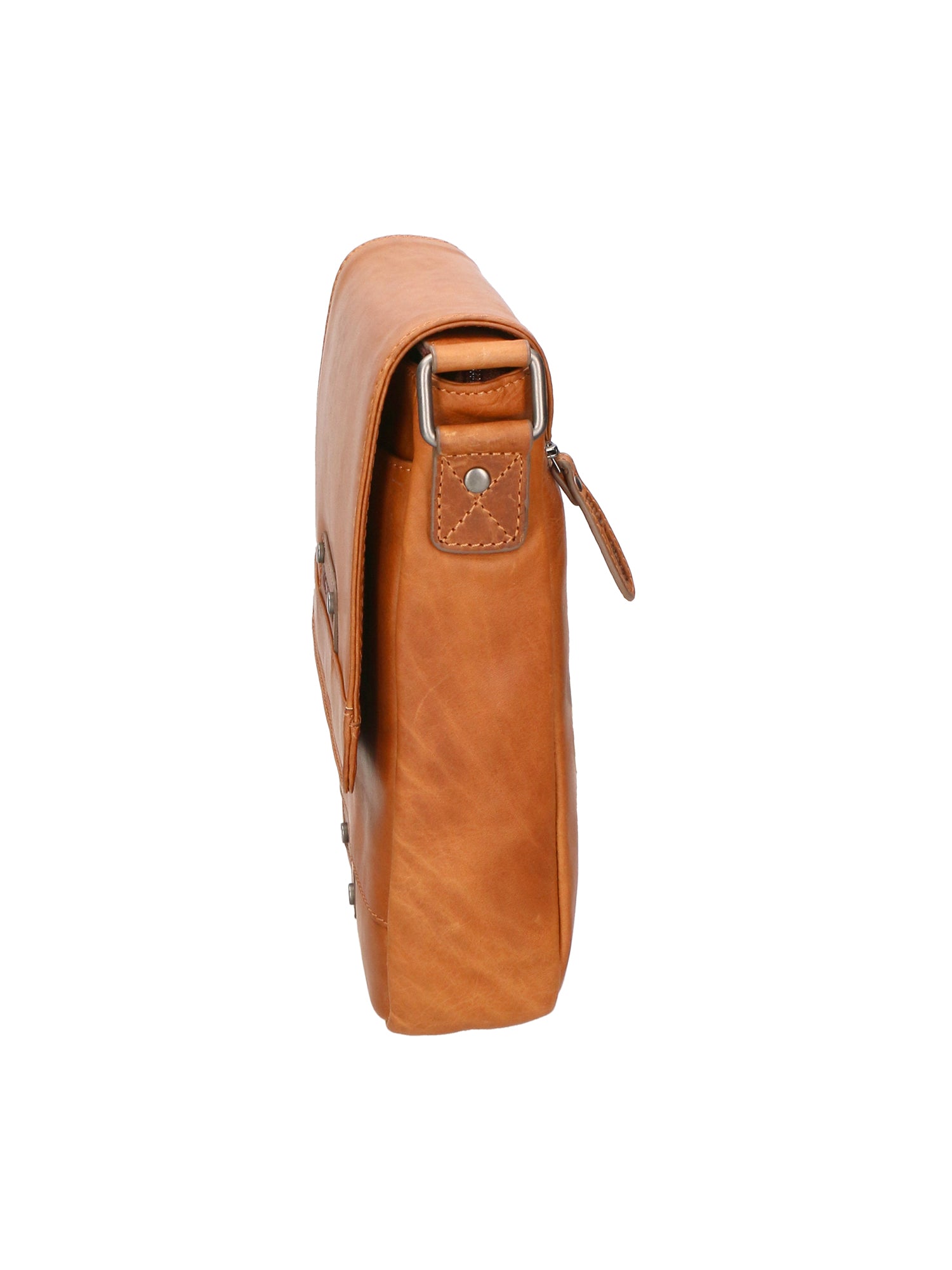 Borsa a tracolla uomo in vera pelle RFID HILB-3102-CUOIO Hill Burry