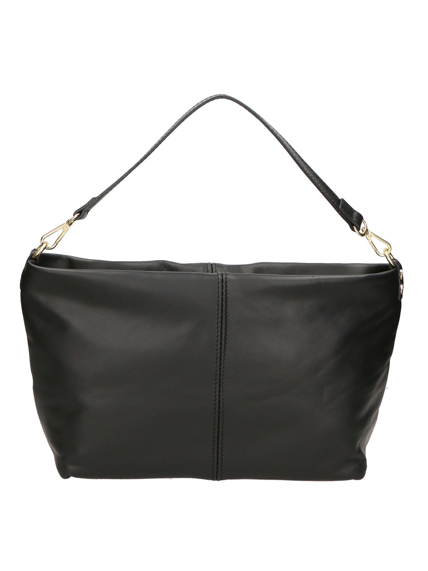 Ginevra Borsa a spalla da donna Vera pelle 05936-NERO BLACK Gave Lux