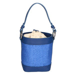 Borsa a secchiello da donna Misto pelle e tessuto MYB-05166-SS-530+S22 BLUETTE My Best Bag