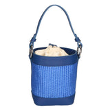 Borsa a secchiello da donna Misto pelle e tessuto MYB-05166-SS-530+S22 BLUETTE My Best Bag
