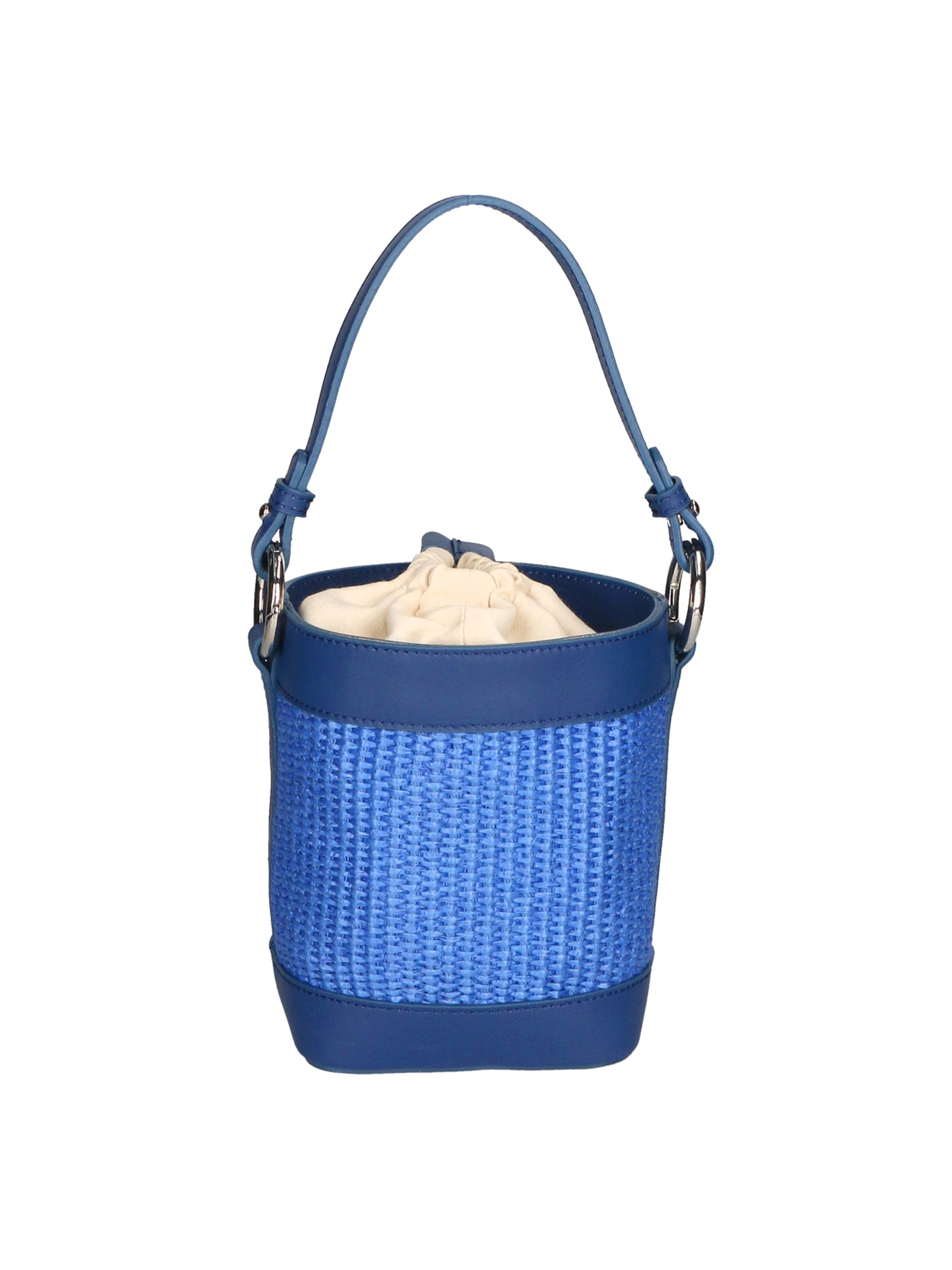 Borsa a secchiello da donna Misto pelle e tessuto MYB-05166-SS-530+S22 BLUETTE My Best Bag