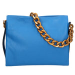 Ilda Borsa a spalla da donna Vera pelle 06110-D222 BLU ASTER Gave Lux