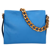 Ilda Borsa a spalla da donna Vera pelle 06110-D222 BLU ASTER Gave Lux