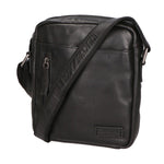 Borsa a tracolla unisex vera pelle Made in Italy SN5862847-BLACK Santini Firenze
