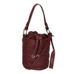 Borsa a mano da donna 100% pelle MYB-8011-FW-S34 BORGOGNA My Best Bag