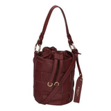 Borsa a mano da donna 100% pelle MYB-8011-FW-S34 BORGOGNA My Best Bag