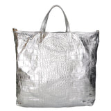 Borsa a mano da donna Vera pelle stampata coccodrillo MYB-7043-SS-ARGENTO My Best Bag