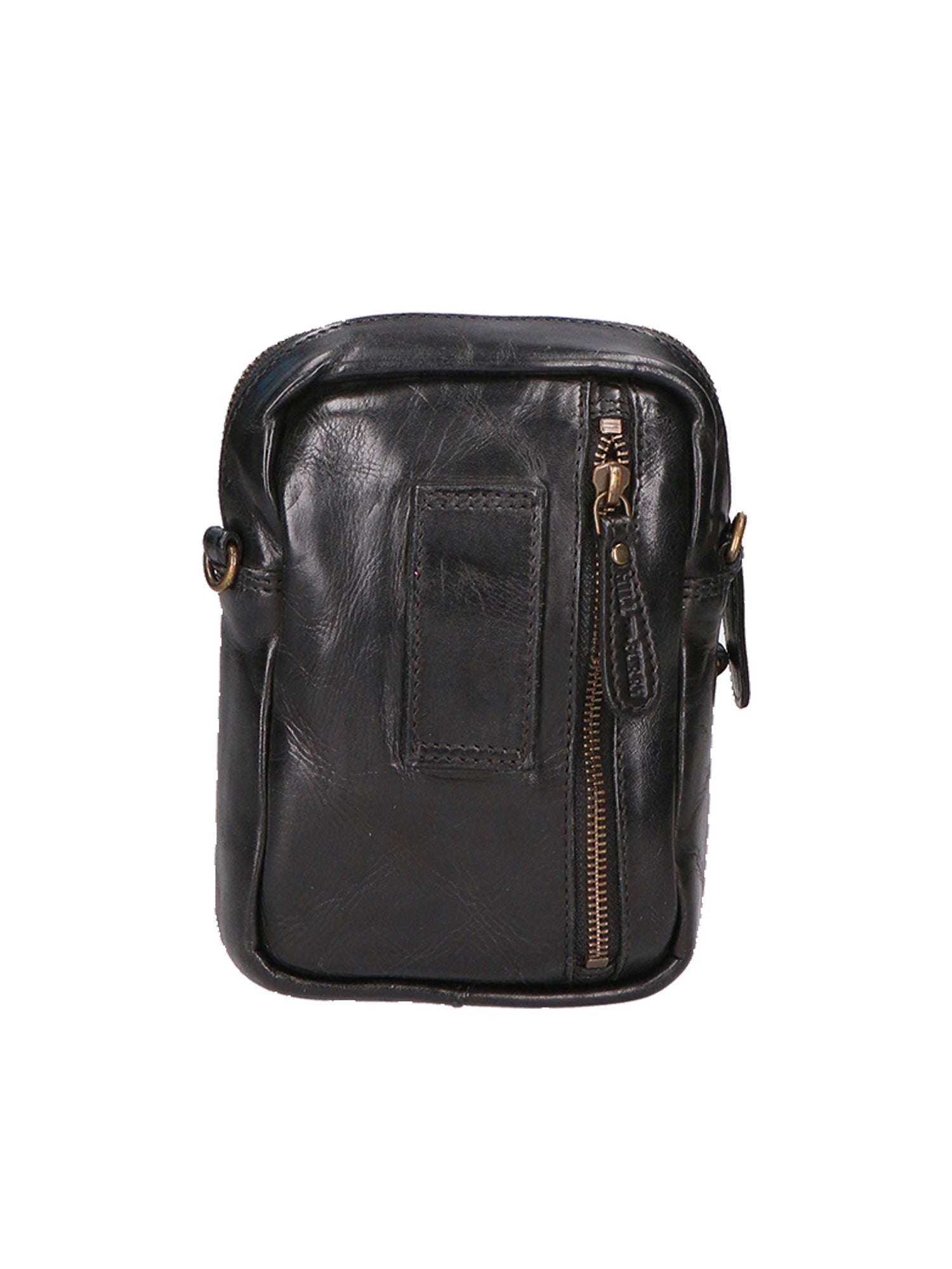 Borsa a tracolla da uomo Vera pelle RFID HILB-3192W-NERO Hill Burry