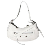 Galatea Borsa a spalla da donna Vera pelle 05708-BIANCO WHITE Gave Lux