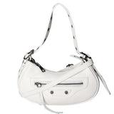 Galatea Borsa a spalla da donna Vera pelle 05708-BIANCO WHITE Gave Lux
