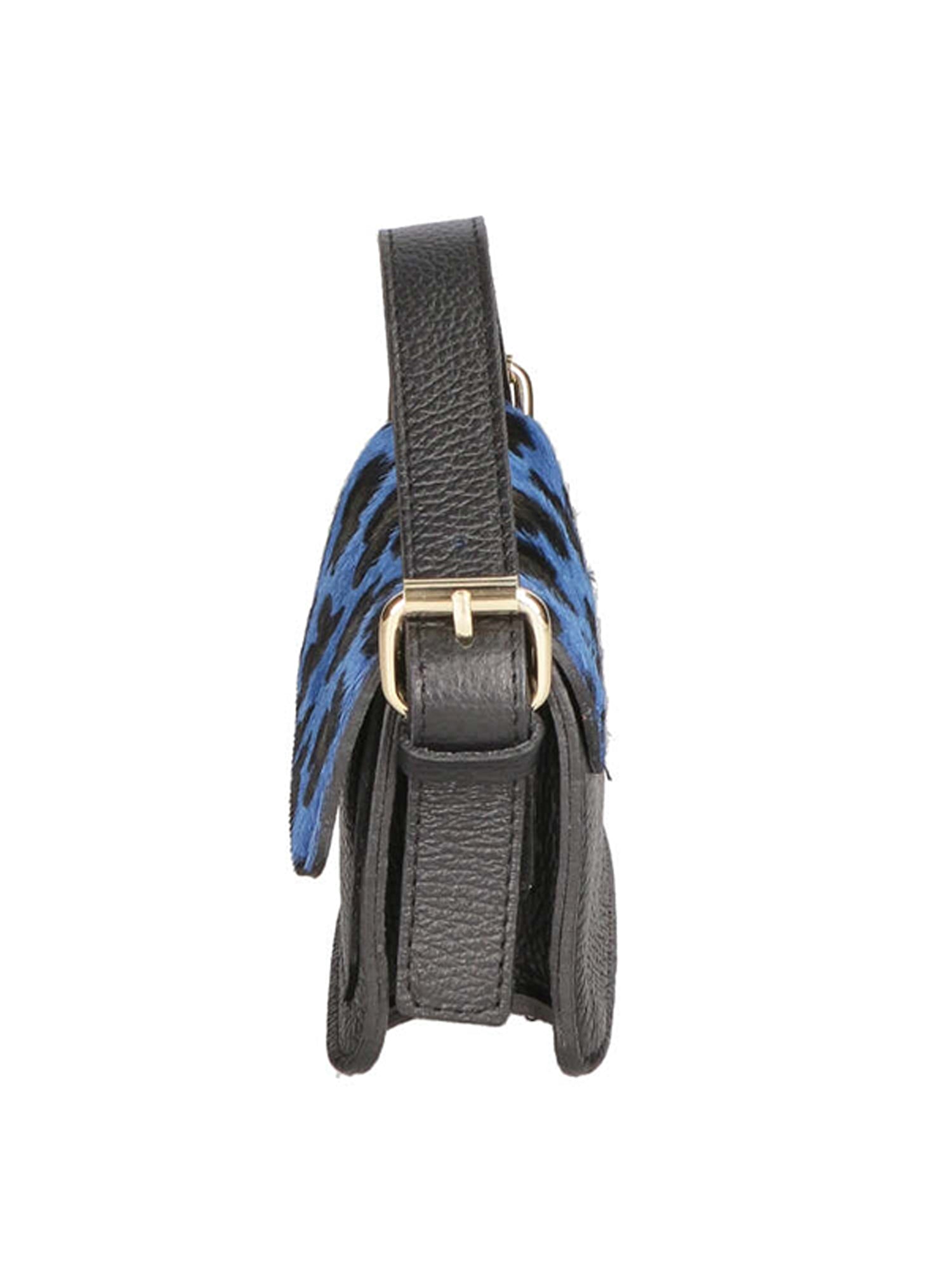 Aleide Borsa a mano da donna Vera pelle 04858-LEO G BLU Gave Lux