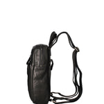 Zaino da uomo in vera pelle Casual HILB-1715-NERO Hill Burry