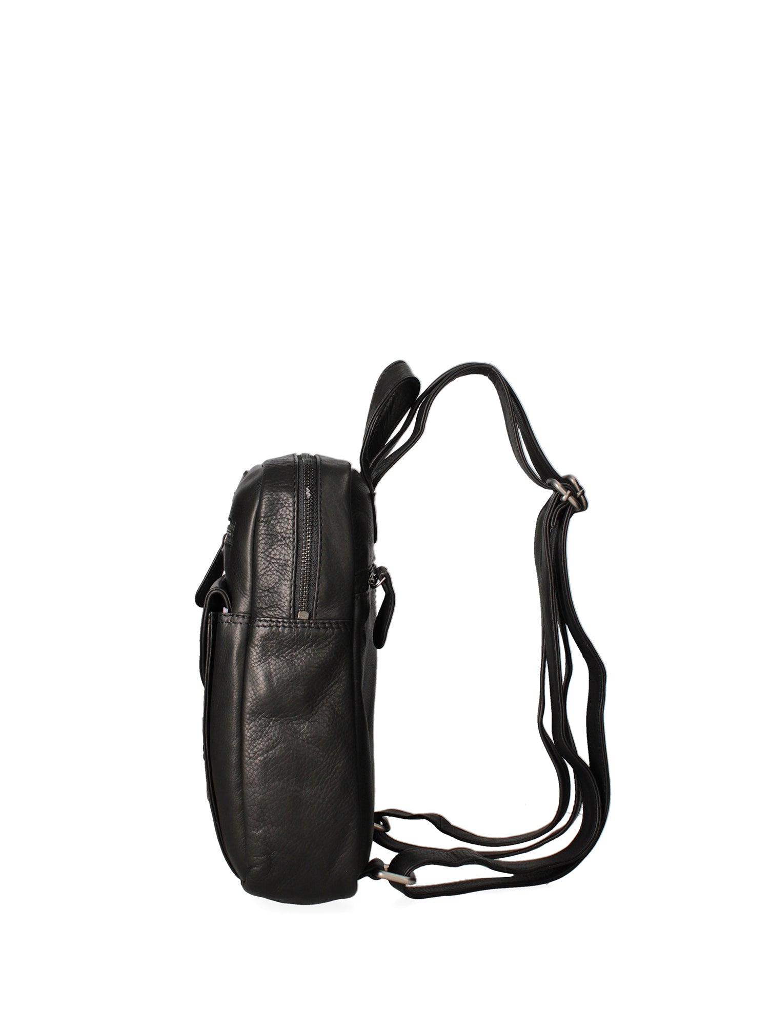 Zaino da uomo in vera pelle Casual HILB-1715-NERO Hill Burry