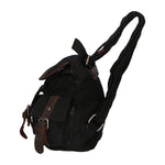 Micaela ZG3006-NERO BLACK Zaino unisex in canvas e vera pelle Gave Lux