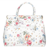 Cecilia Borsa a Mano in Vera Pelle Bianco Chiara Ferretti