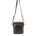 Borsa a tracolla uomo vera pelle Made in Italy 4313-NERO Alessia Firenze