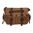 Melania Borsa a spalla unisex Canvas e vera pelle ZG3016-FANGO TAUPE Gave Lux