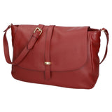 Veronica Borsa a spalla da donna Vera pelle 06519-D10 ROSSO SCURO Gave Lux