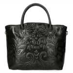 Enza Borsa a mano da donna Vera pelle 8007023FBG-019 NERO Gave Lux
