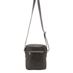 Borsa a tracolla uomo vera pelle Made in Italy 4313-NERO Alessia Firenze