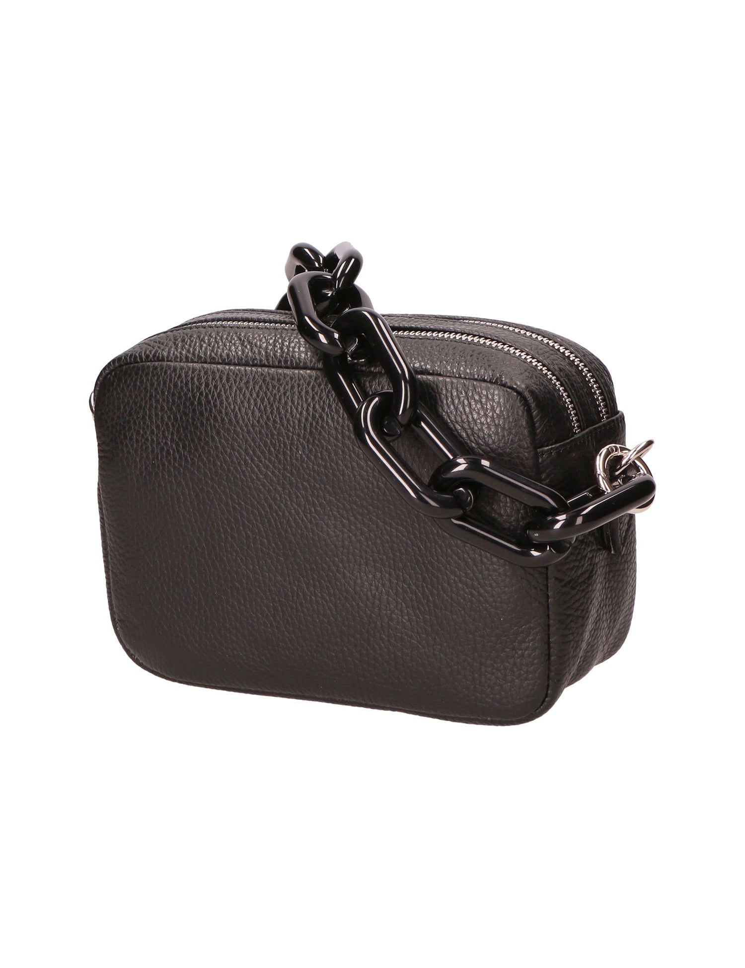 Barbara Borsa a spalla da donna Vera pelle 05706-D28 NERO BLACK Gave Lux