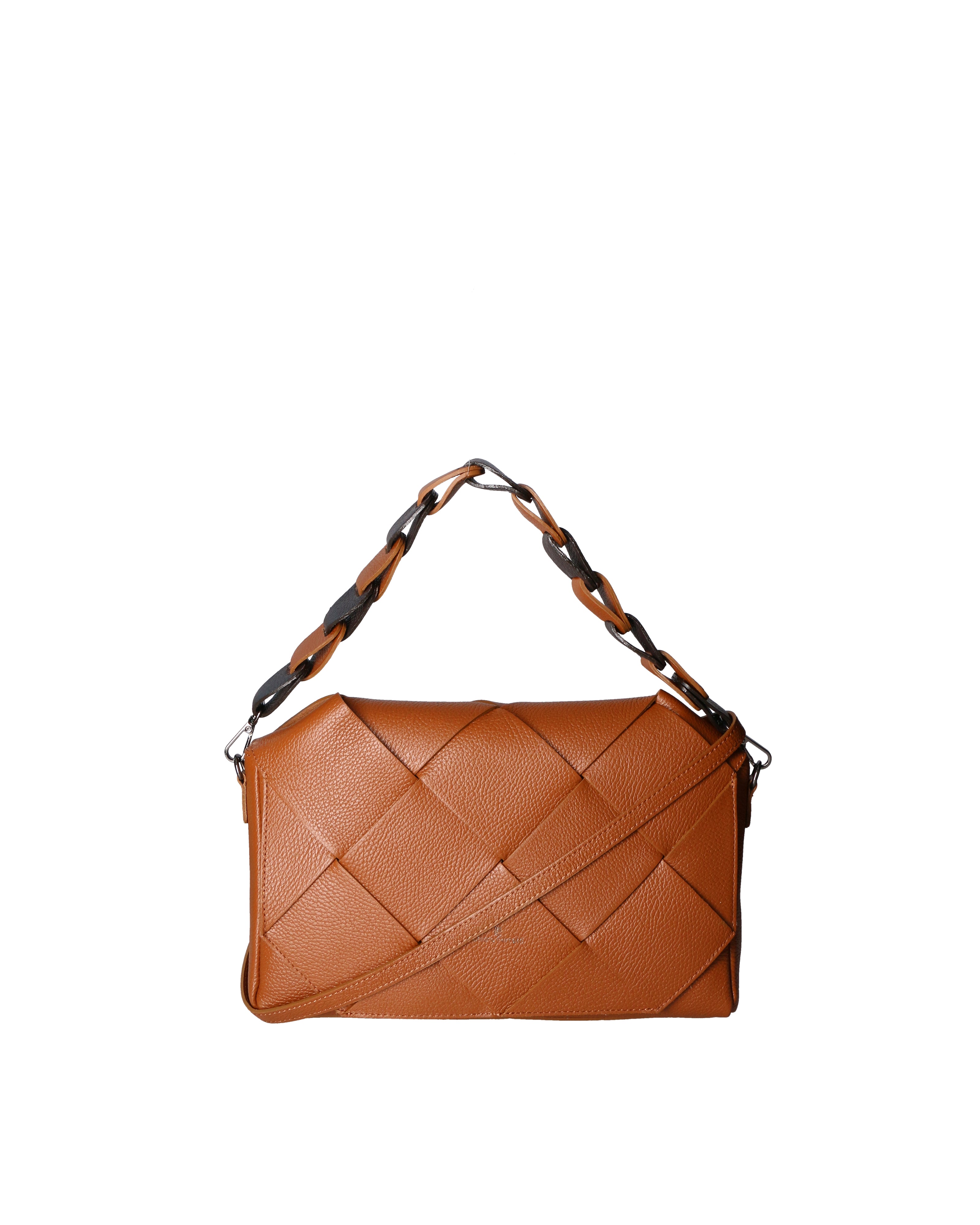 Valenza Ultra Borsa a spalla da donna Vera pelle 04155-D05 CAPPUCCINO Chiara Ferretti