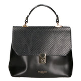 Borsa a mano da donna Vera pelle e stampa serpente MYB-6040-FW-P218 NERO My Best Bag
