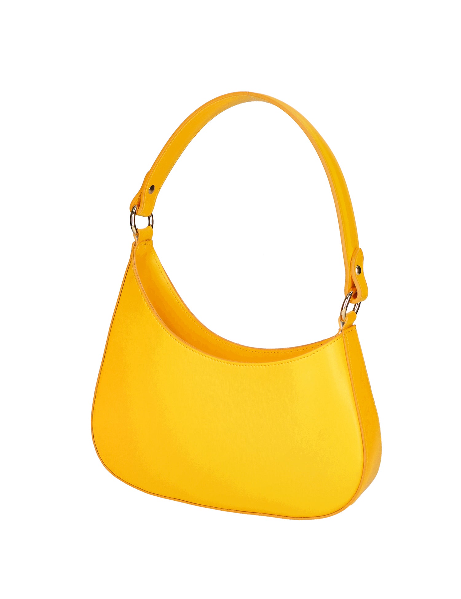 Amelie Borsa a spalla da donna 100% pelle 05254-GIALLO B04 Gave Lux