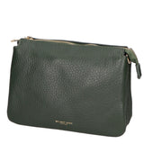 Borsa a tracolla da donna Vera pelle MYB-6054-FW-D14 VERDE SCURO DARK GREEN My Best Bag