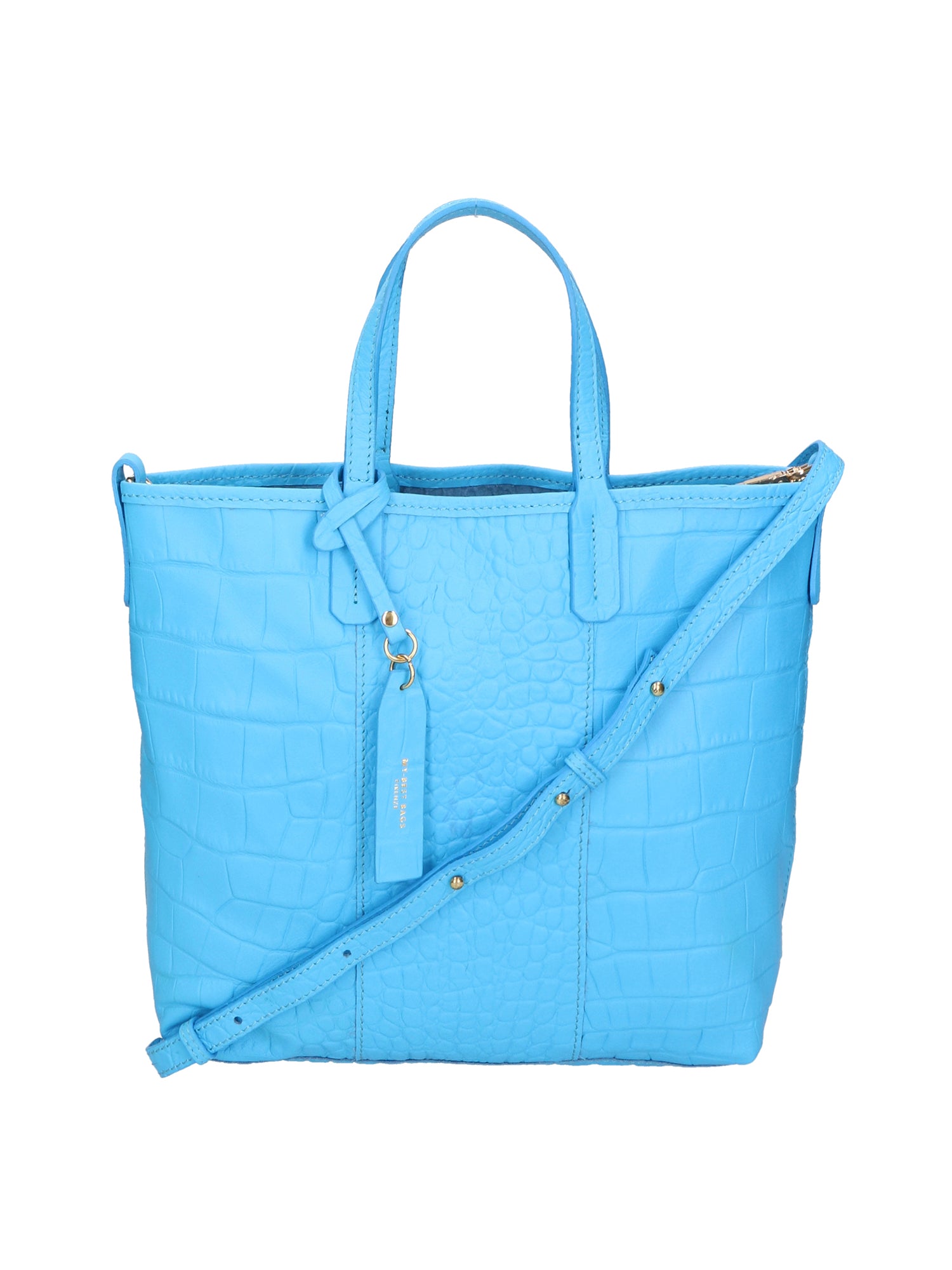 Borsa a mano da donna Vera pelle MYB-7044-SS-SS99 TURCHESE My Best Bag