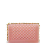 Borsa a mano da donna 100% Pvc FLAT M BALL-MAUVE + LIGHT GOLD Marc Ellis