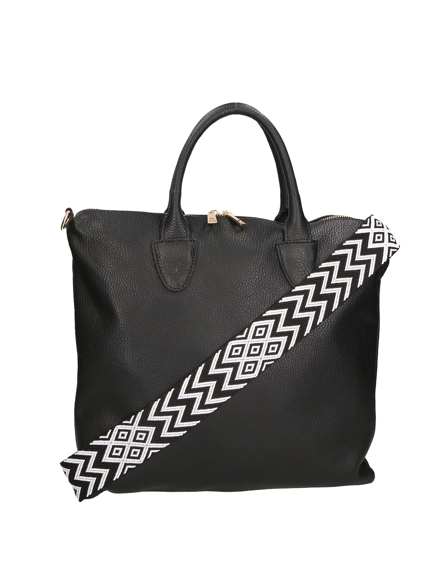 Ginny Borsa a spalla da donna Vera pelle 05981-D28 NERO BLACK Gave Lux