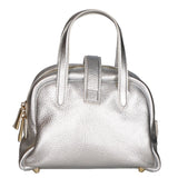 Borsa a mano da donna 100% vera pelle MYB-6008-FW-DL1 ARGENTO My Best Bag