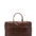 Borsa da viaggio unisex vera pelle 100% cotone 4562-TESTA DI MORO Alessia Firenze
