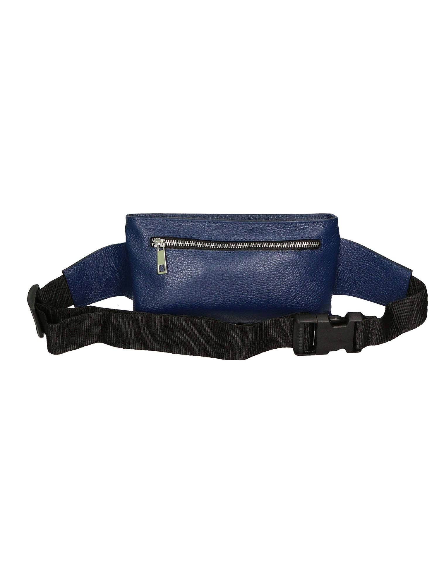 Aisha 04733-D24 BLU BLUE Marsupio da donna in vera pelle + canvas Gave Lux
