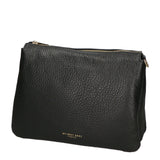 Borsa a tracolla da donna 100% pelle MYB-6049-FW-D28 NERO BLACK My Best Bag