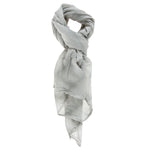 Silvia L2003-GRIGIO CHIARO Foulard unisex Cotone e Seta Gave Lux
