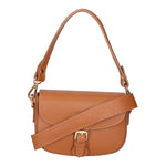 Viktoria Borsa a spalla da donna Vera pelle 06526-D17 CUOIO SCURO Gave Lux
