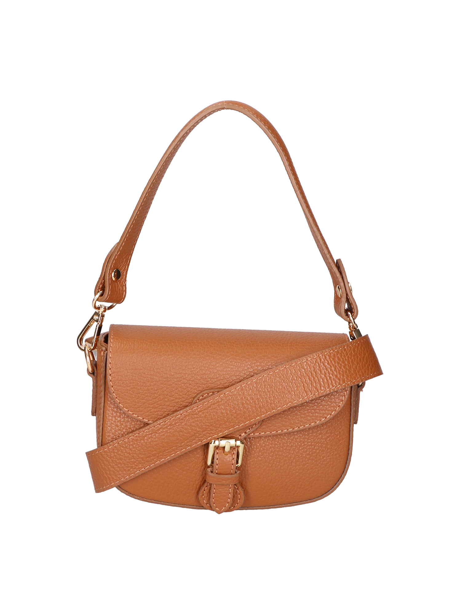Viktoria Borsa a spalla da donna Vera pelle 06526-D17 CUOIO SCURO Gave Lux