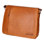 Borsa a tracolla da uomo Vera pelle RFID HILB-3075-CUOIO Hill Burry