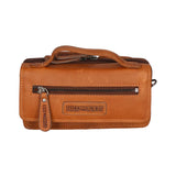 Borsa a tracolla da uomo in vera pelle RFID HILB-3351-CUOIO Hill Burry