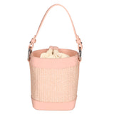 Borsa a secchiello da donna Misto pelle e tessuto MYB-05166-SS-506+S13 ROSA My Best Bag