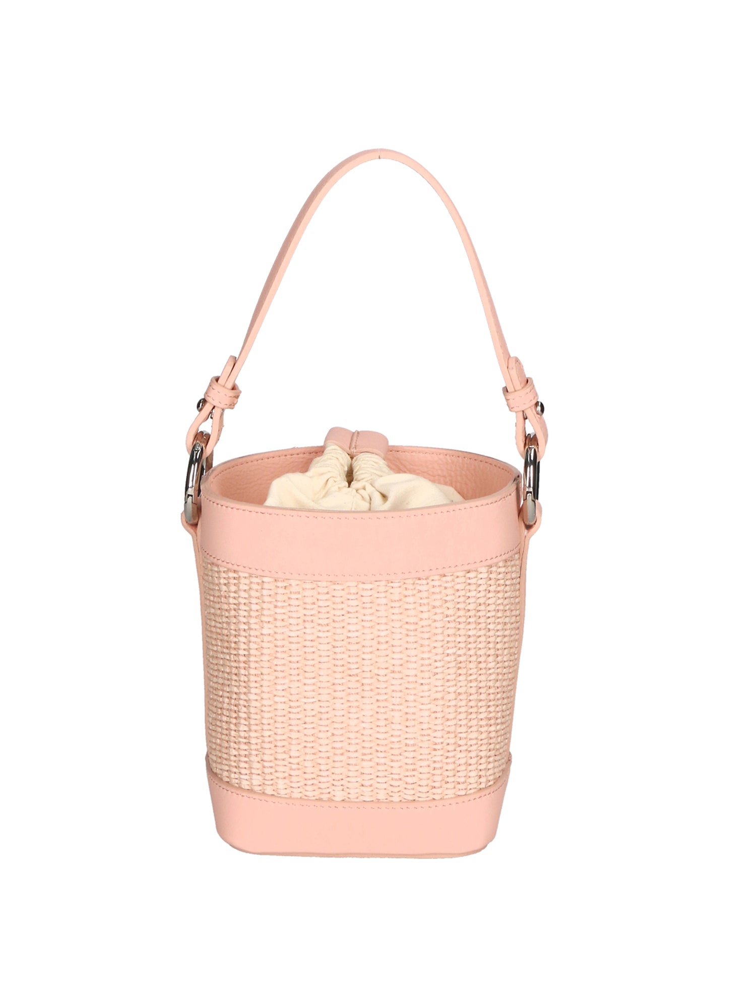 Borsa a secchiello da donna Misto pelle e tessuto MYB-05166-SS-506+S13 ROSA My Best Bag